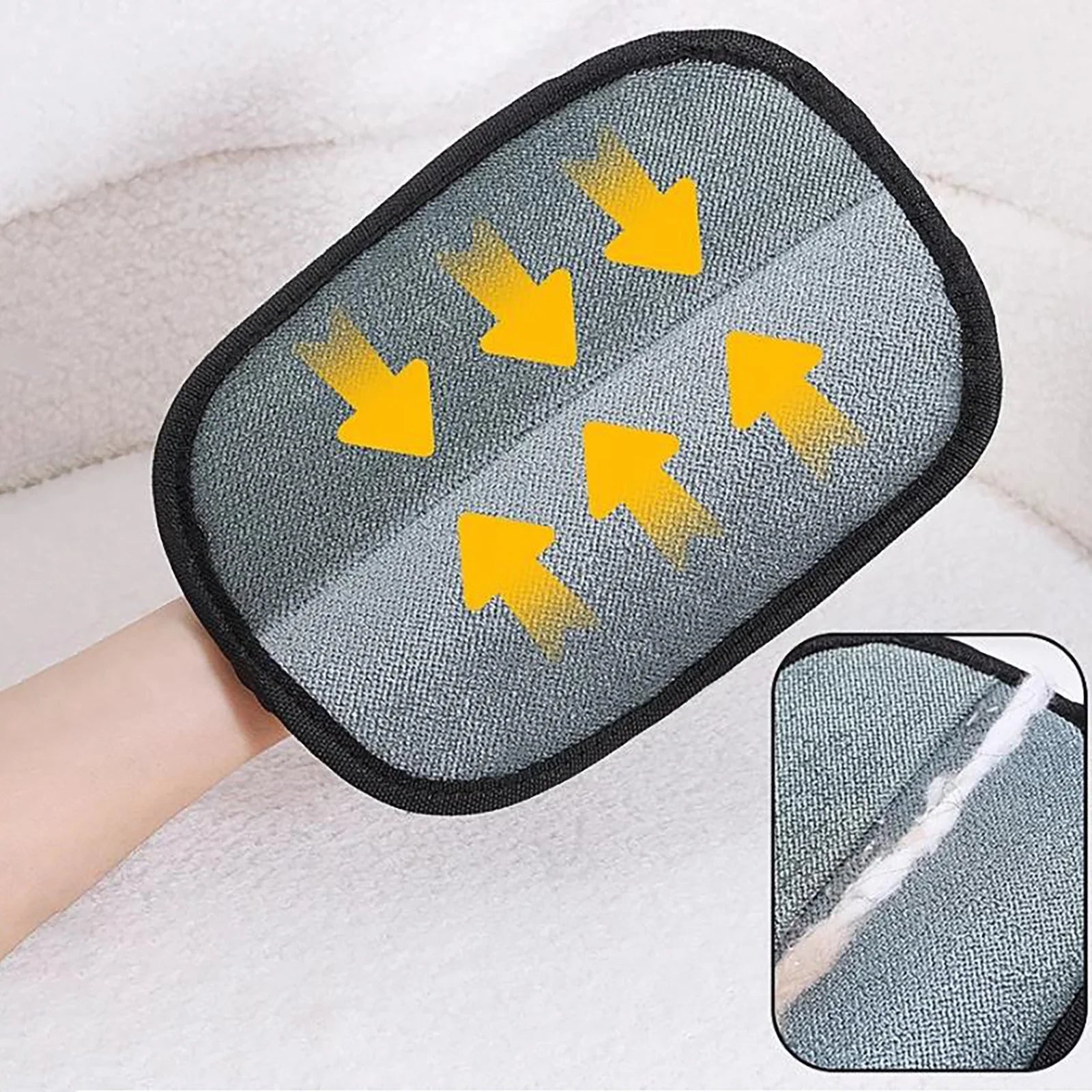 Pet Hair Removal Glove, Pet Hair Remover, Washable Reusable Double Sided Static Pet Hair Removal Glove for Couch, Furniture, Carpet, Car Seat