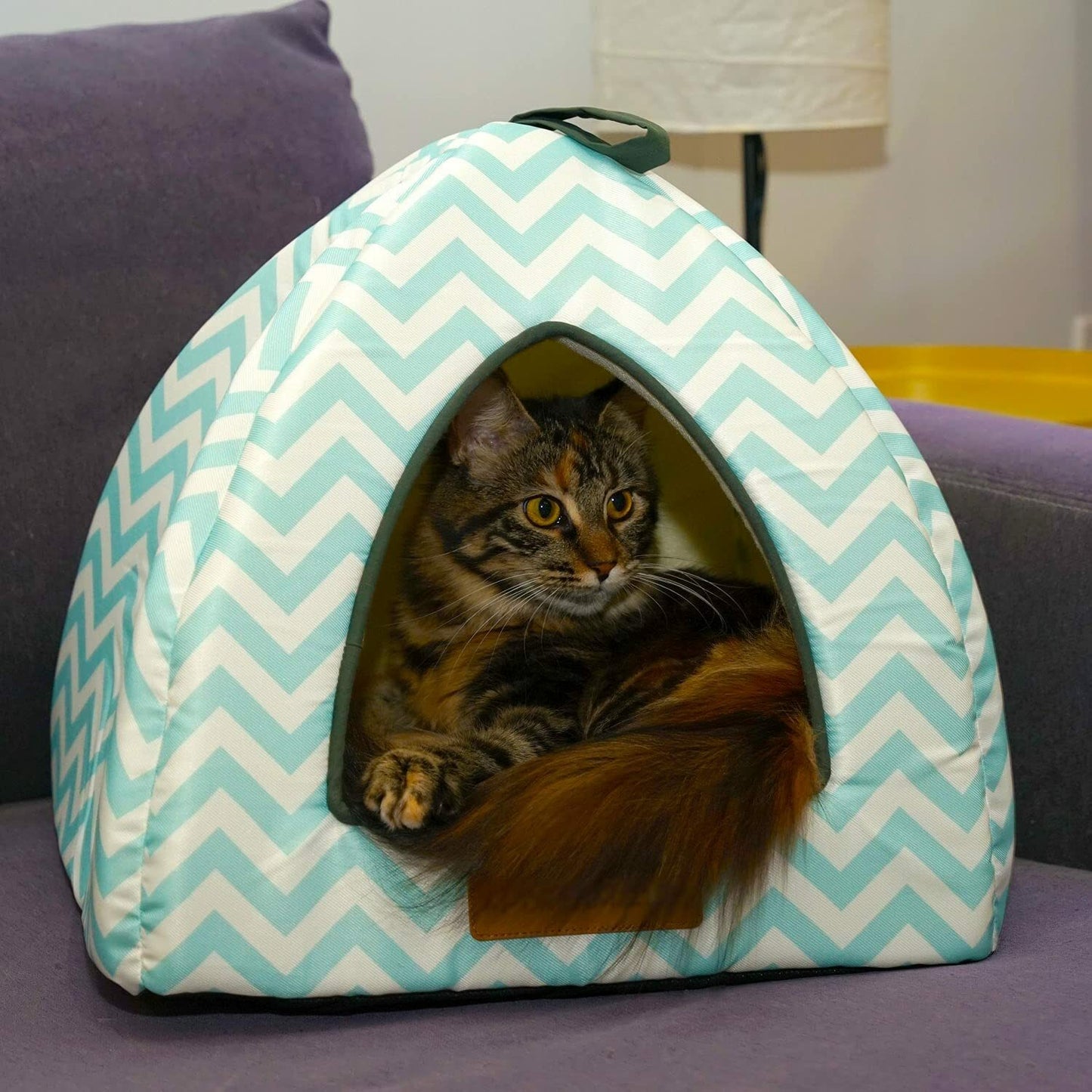 Pet Tent Soft Bed for Dog & Cat, Cushion Included