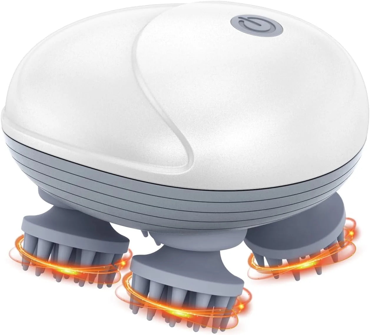 Handheld Pet Massager for Dogs and Cats, Electric Pet Massager with 4 Massage Heads, Portable Waterproof Scalp Massager for Relieving Tight Stiffness Muscles, Promote Bonding
